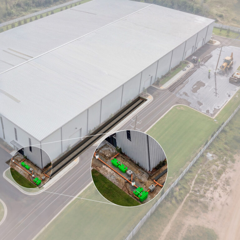 Planta de tratamiento de efluentes cloacales en Polo Industrial Spegazzini