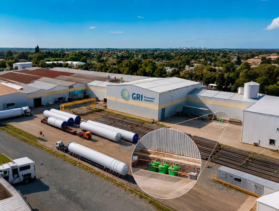 Planta de tratamiento de efluentes cloacales en nave industrial
