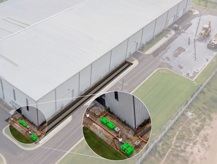 Planta de tratamiento de efluentes cloacales en Polo Industrial Spegazzini